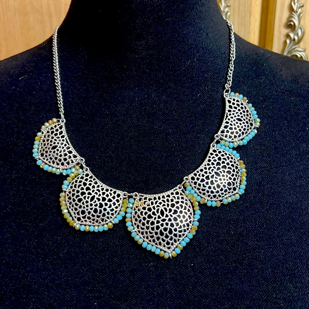 BANCROFT Filigree Teardrop Necklace